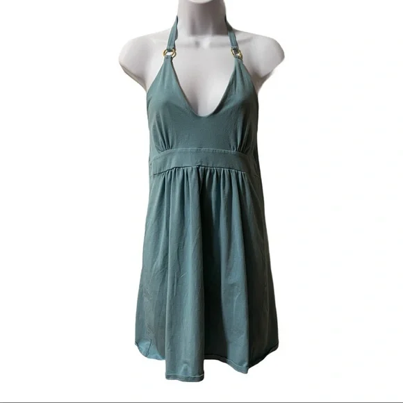 Victoria's Secret | Dresses | Victorias Secret Bra Top Halter Mini Dress  Blue S | Poshmark